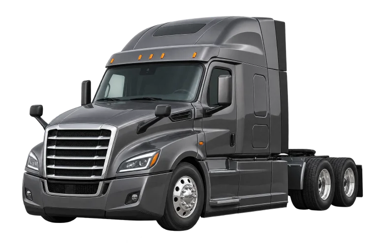Illustration of a commercial semi-truck tractor