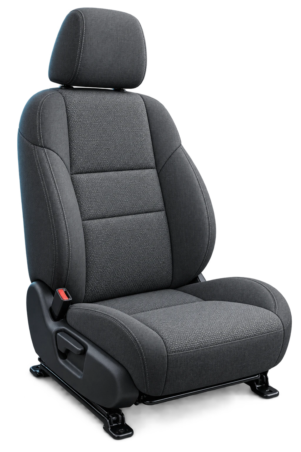 Illustration of a generic gray cloth vehicle seat