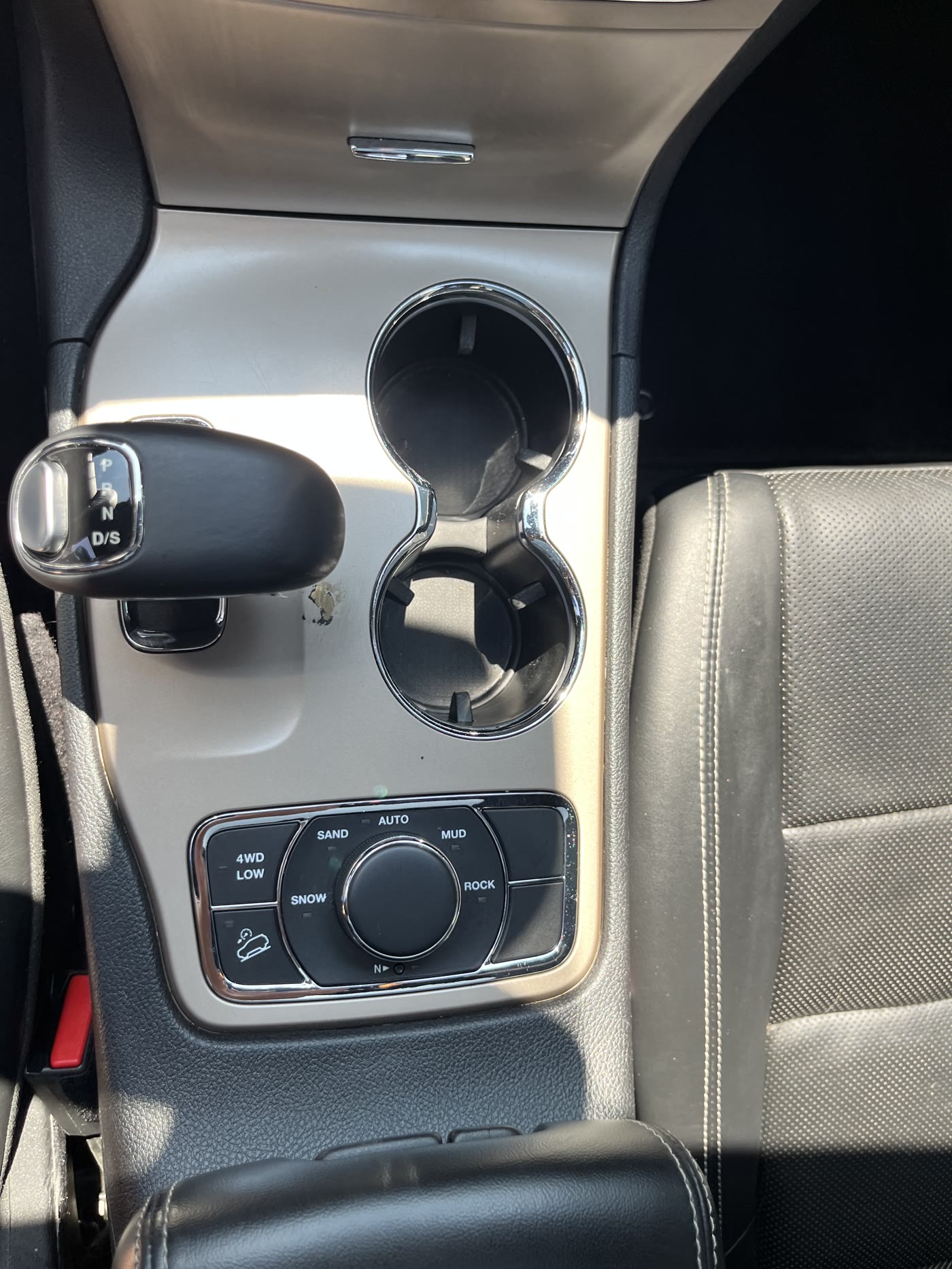 Console, shifter and cupholders detailed by Alum Auto Detailing, Westerville