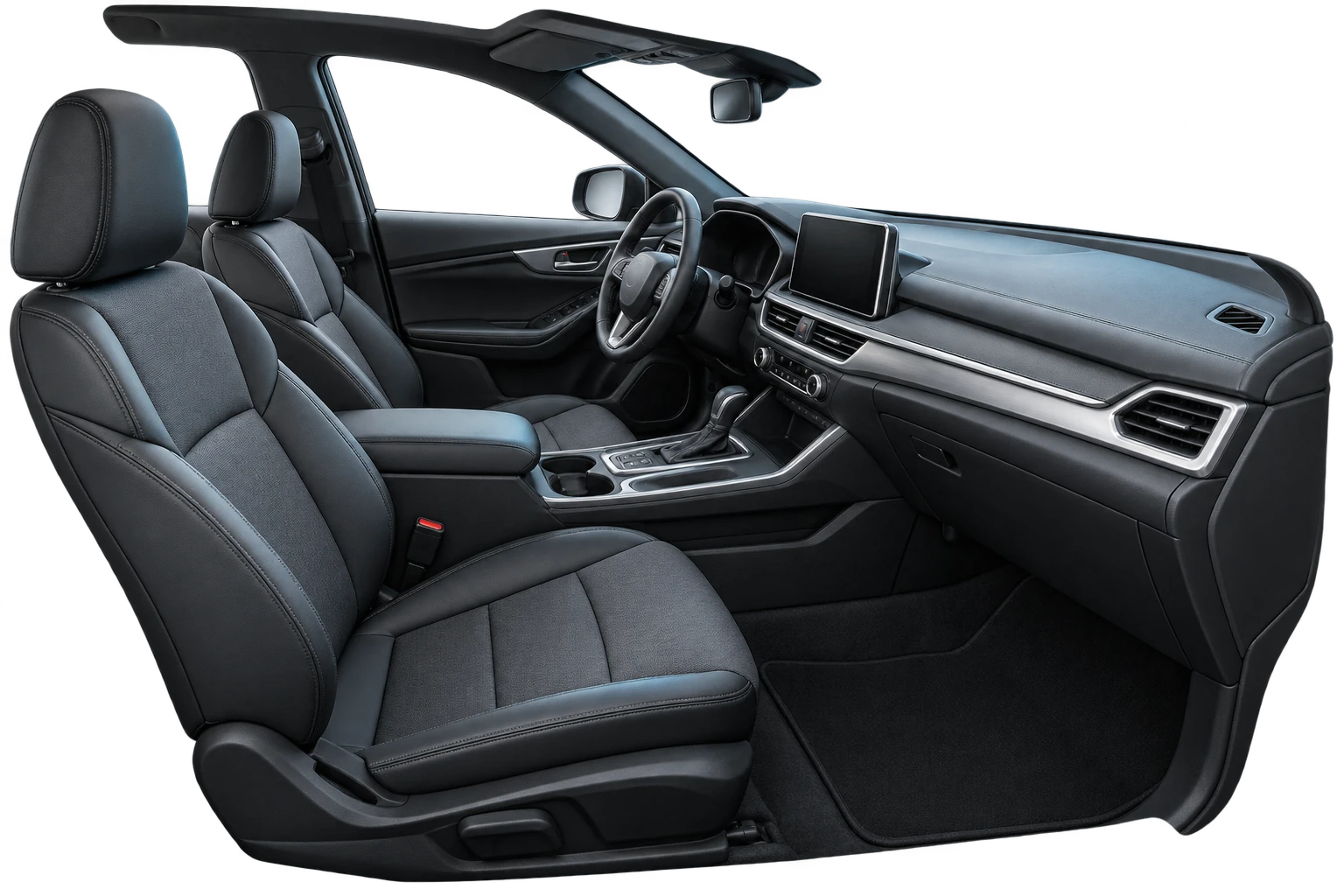 Illustration of a generic vehicle front cabin